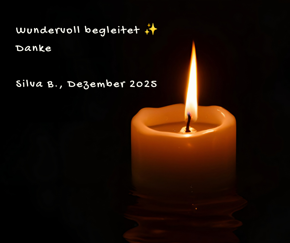 Kundenstimme von Silva B., Dezember 2025: Wundervoll begleitet ✨ Danke